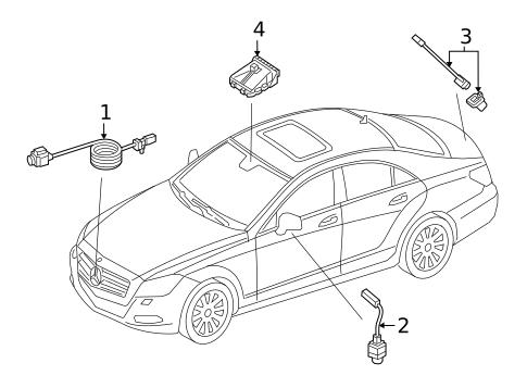 Electrical Components for 2017 Mercedes-Benz CLS63 AMG S #4