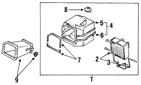 Evaporator Components for 1990 Nissan Sentra #0