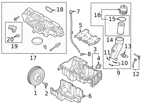Engine Parts for 2019 Land Rover Range Rover Velar #7