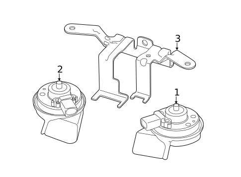 Horn for 2016 Audi A8 Quattro #0