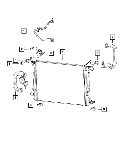 Radiator and Related Parts; Charge Air Cooler for 2014 Ram 3500 #3