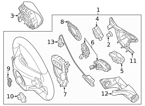 Steering Wheel & Trim for 2020 Mercedes-Benz S63 AMG #5