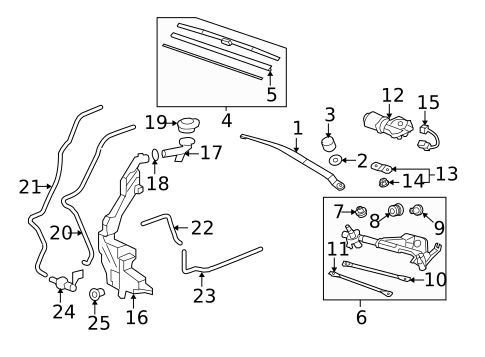 Wiper & Washer Components for 2007 Honda CR-V #2