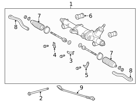 Steering Gear & Linkage for 2015 Lexus GS350 #1