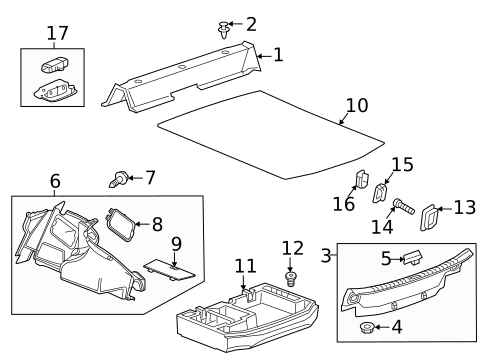 Interior Trim - Rear Body for 2023 Cadillac CT4 #0