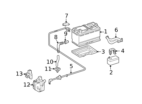Battery for 2009 Mercedes-Benz GL 450 #0
