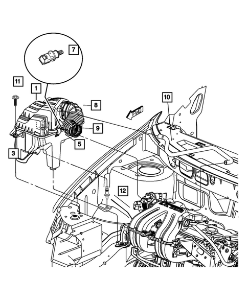 Air Cleaner for 2002 Chrysler Voyager #2