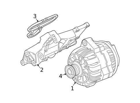 Alternator for 2004 BMW 745i #2