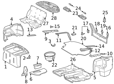 Interior Trim - Rear Body for 2002 Mercedes-Benz S 430 #0