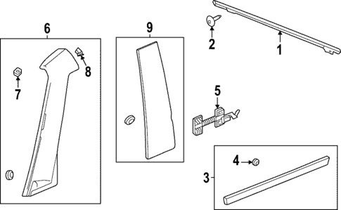 Exterior Trim - Front Door for 2023 GMC Hummer EV Pickup #0