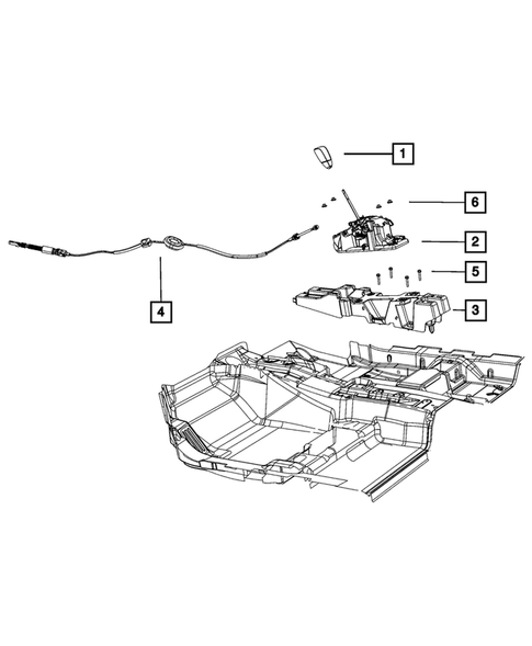 Gearshift Controls and Related Parts for 2013 Dodge Journey #0