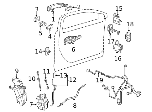 Lock & Hardware for 2010 Saab 9-5 #0