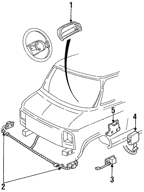 Air Bag Components for 1995 GMC G3500 #0
