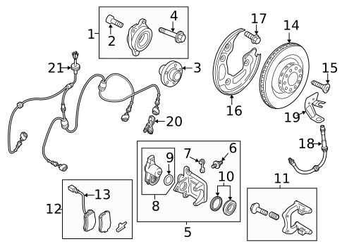 Rear Brakes for 2017 Audi S8 #1