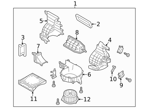 Blower Motor & Fan for 2015 Subaru Impreza #0