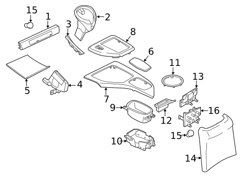 Center Console for 2013 BMW X1 #0