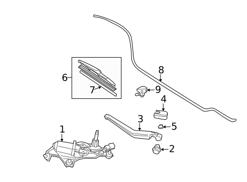Wipers for 2004 Toyota Prius #1
