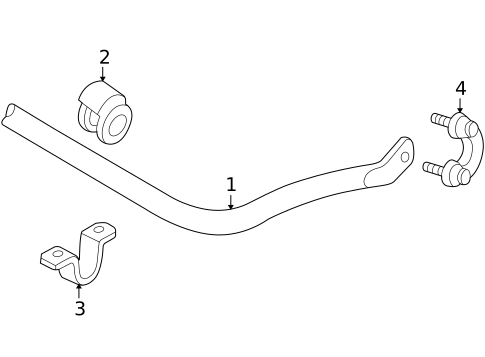 Stabilizer Bar & Components for 2003 Audi A4 #0