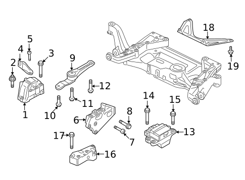 Engine & Trans Mounting for 2009 Audi TTS Quattro #0