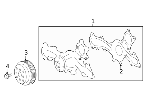 Water Pump for 2025 Lexus ES350 #0