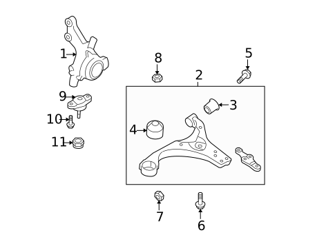 Suspension Components for 2012 Hyundai Elantra #1