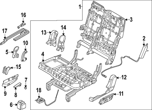 Second Row Seats for 2024 Hyundai Santa Fe #4