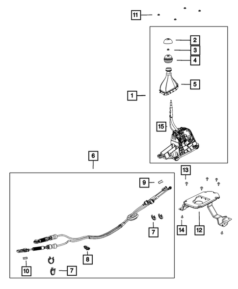Gearshift Controls and Related Parts for 2013 Dodge Dart #0