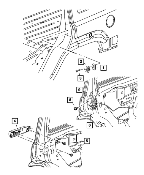 Rear Door for 2007 Jeep Commander #0