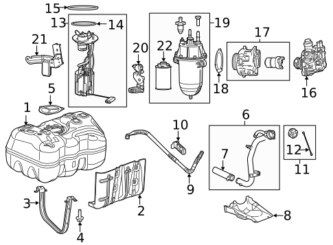 Fuel System Components for 2015 Ram ProMaster 3500 #0