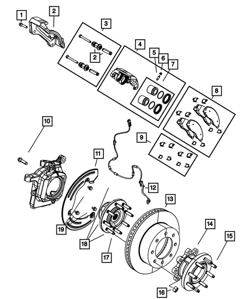 Front Brakes for 2009 Dodge Ram 3500 #1