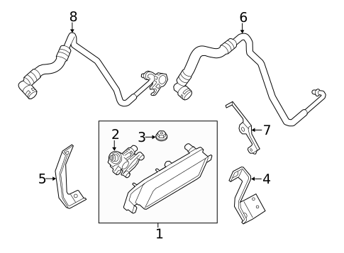 Trans Oil Cooler for 2013 BMW 535i xDrive #1