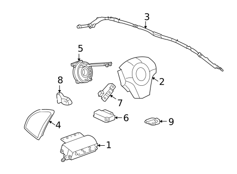Air Bag Components for 2008 Saturn Vue #0
