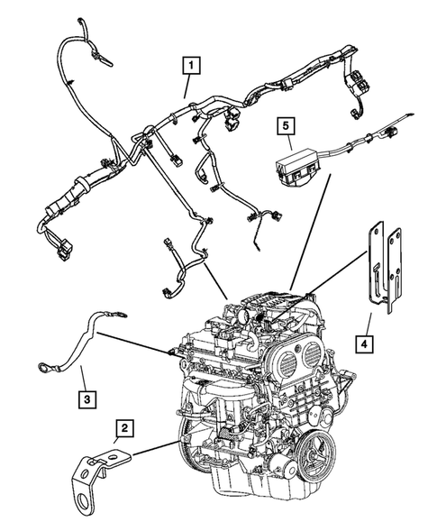 Wiring-Powertrain for 2009 Jeep Liberty #2