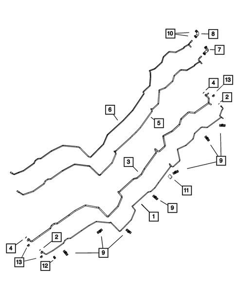 Air Conditioner and Heater Plumbing for 2012 Dodge Durango #1