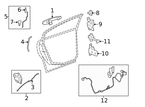 Rear Door for 2011 Buick Lucerne #0