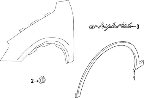 Exterior Trim - Fender for 2019 Porsche Cayenne #1