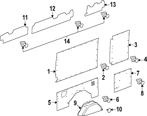 Interior Trim - Side Panel for 2024 Ford Transit-350 #3