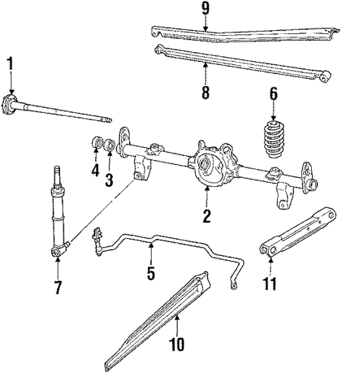 Rear Suspension for 1992 Pontiac Firebird #1