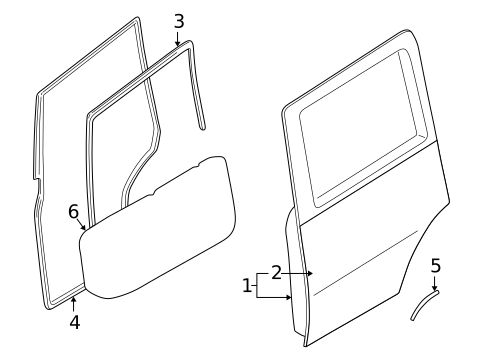 Door & Components for 2004 Mitsubishi Montero #0