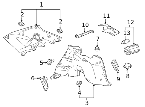 Interior Trim - Quarter Panels for 2024 Lexus NX350h #6