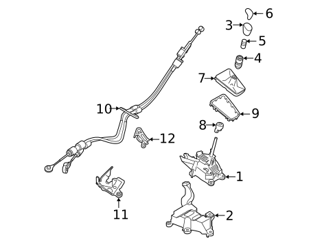Gear Shift Control for 2017 Ford Focus #0