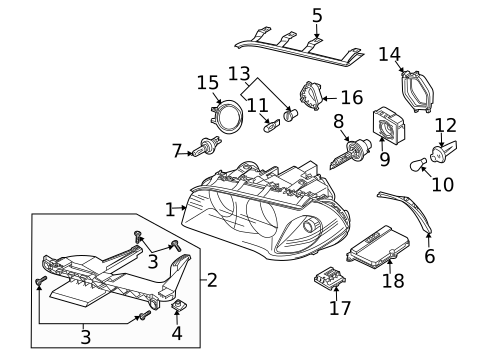 Bulbs - Chassis for 2008 BMW X3 #1