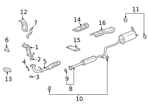 Exhaust Manifold for 2001 Honda Insight #1