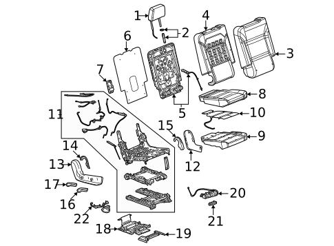 Second Row Seats for 2025 Cadillac Escalade ESV #3