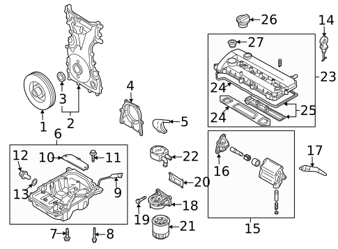 Engine Parts for 2011 Mazda CX-7 #0