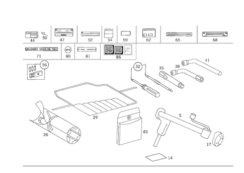 Tools and Accessories for 1993 Mercedes-Benz 300TE #1