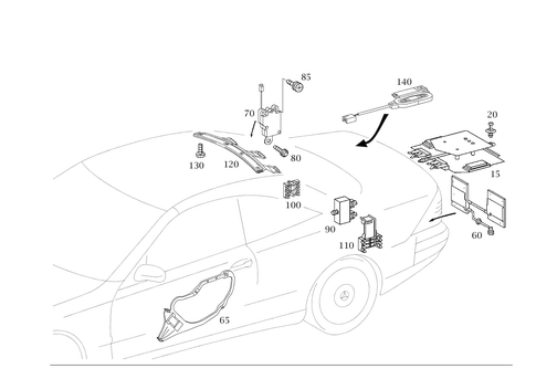 Antenna for 2006 Mercedes-Benz CL55 AMG #2