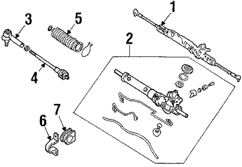 Steering Gear & Linkage for 1988 Nissan Sentra #2
