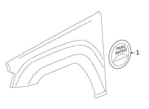 Exterior Trim - Fender for 2008 Jeep Grand Cherokee #0