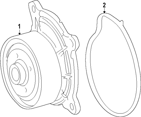 Water Pump for 2023 Lexus RX500h #1